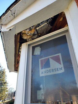 Window should be flush, showing no gap.