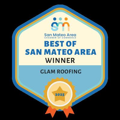 Proud to be ranked the Best Roofing Company in the Bay Area for 2025, delivering top-quality service you can trust!