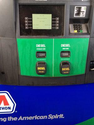 Standard flow and high flow pumps.