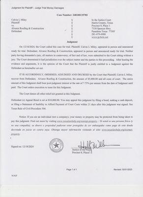 Alvarez Roofing And Construction