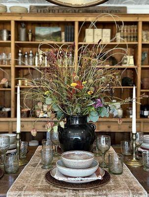 Fall inspired arrangement courtesy of White Fig Designs