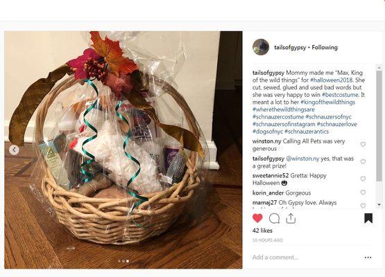 First Prize for Best Costume!