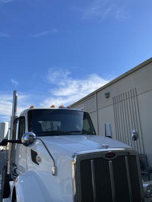 Brand new Peterbilt came in and got 5% windshield strip