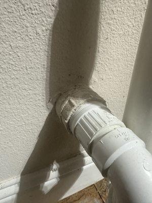 DIRECT connection to my clear out drain. License plumbers said T curve is needed.