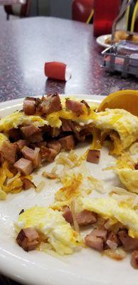 Would you like some egg with that ham omelet?
