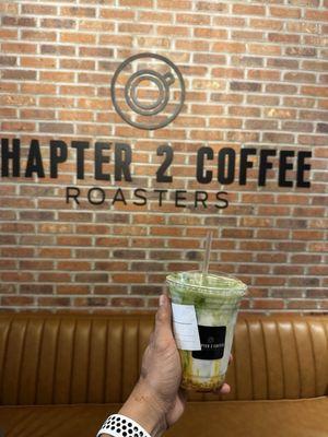 Complimentary Drink - Mango Matcha Latte