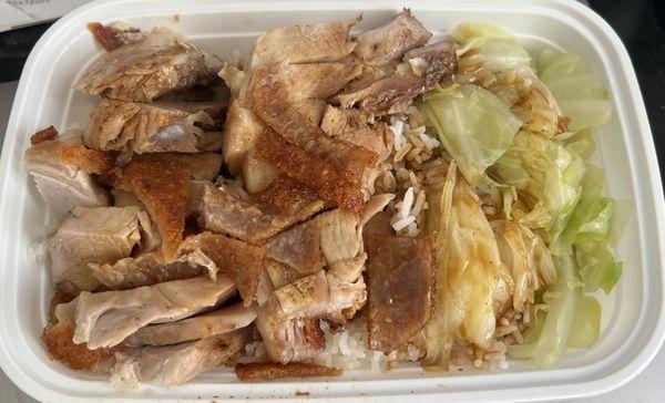 Roast pork over rice