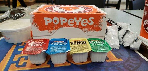 Different sauces. These a just a few of the assortment they have.