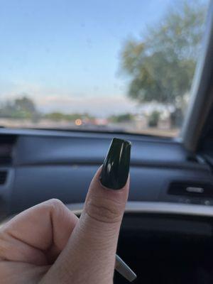 redness around the cuticle and pretty painful...