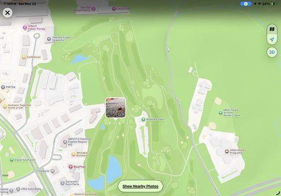 Map of red Gate Park