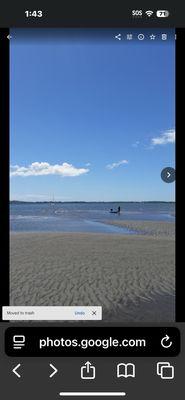 I don't have anything to give so here is a photo from my home. it's the desdemona sandbar when it's not underwater.