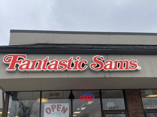 Fantastic Sams logo sign