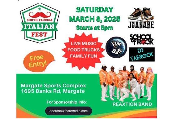 Sign aka South Florida Italian Fest