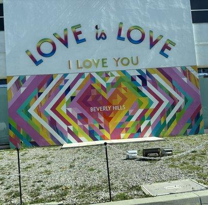 The "I Love You" mural