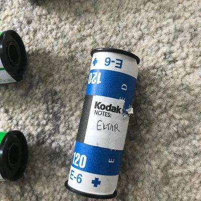 Slide film developing