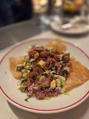 Tuna poke salad. Super fresh and tasty