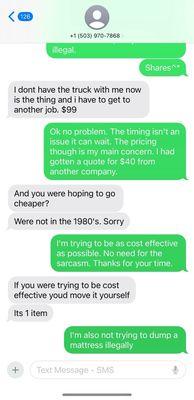 Customer service/ requesting quote