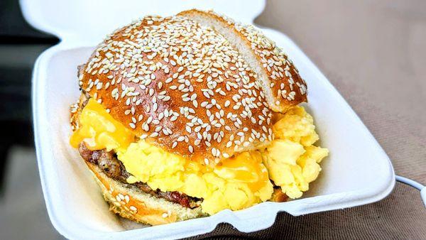 Huge breakfast sammiches!