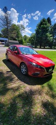 My son's new car, 2014 Mazda 3.