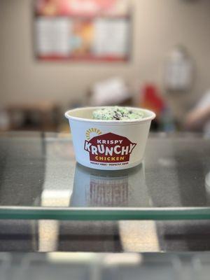 Mint and chip Thrifty ice cream