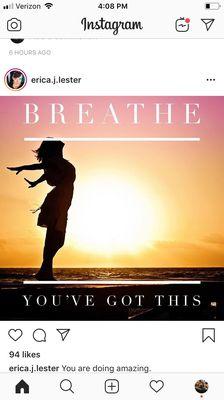 Breathe into Yourself.