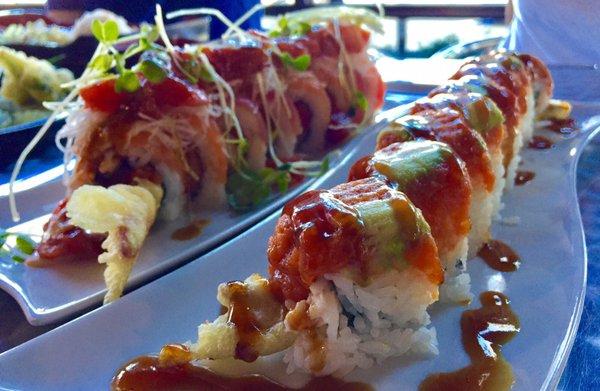 Left: monster roll Right: red dragon