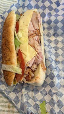 Brandinis sub but added cheese and turkey