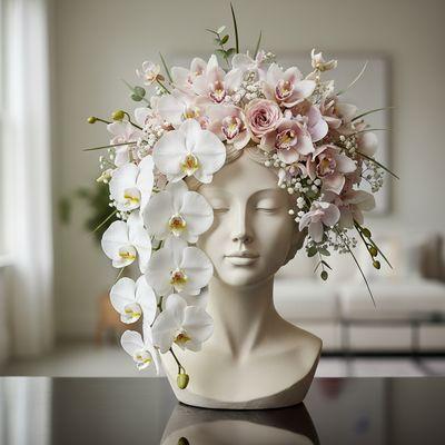 Las Vegas Luxury Orchid Crown Headpiece