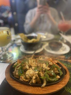 Chicken fajitas