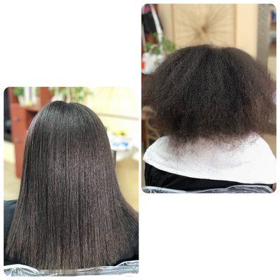 Before and After: Keratin Smoothing Treatment