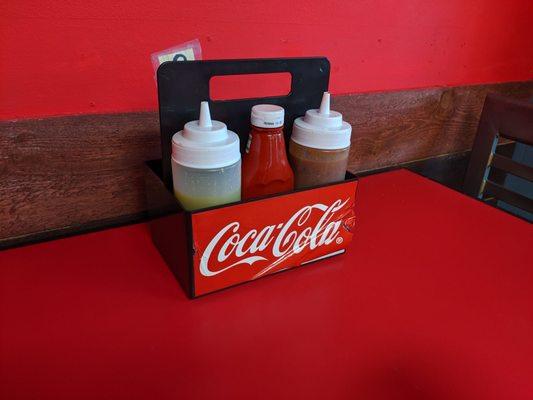 Everything you basically need is already provided on the table for you.