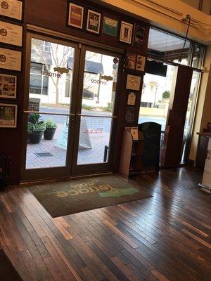 all of their rewards hung up on the wall