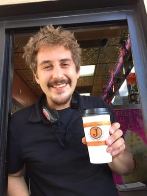 Drew is schleppin the Java!!