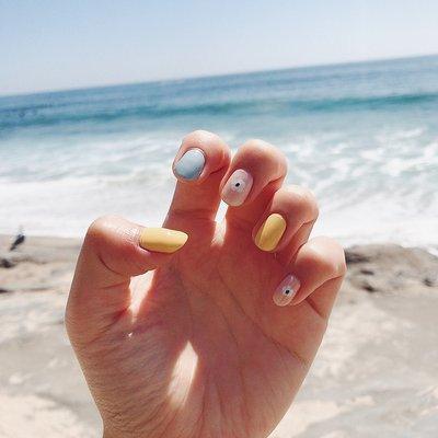 Nails by the sea