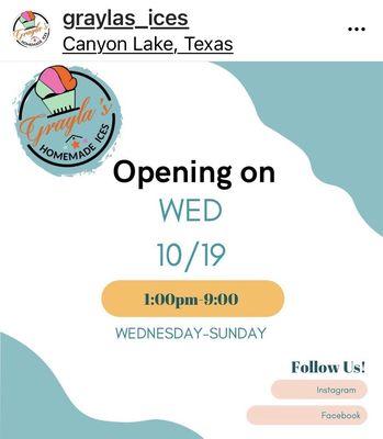 Opening in Canyon Lake on 10/19/2022
