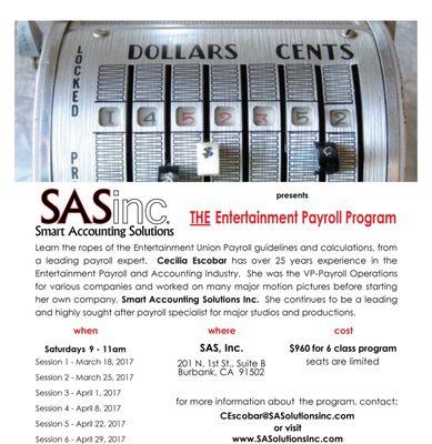 Entertainment Payroll Program