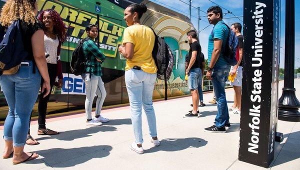 Norfolk State University  students