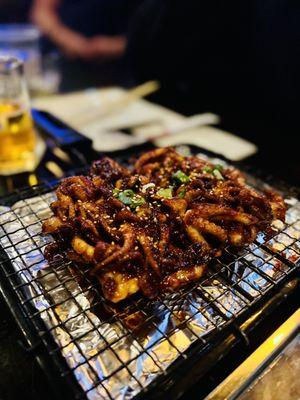 Grilled Baby Octopus. It's as delicious as it looks.