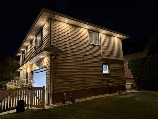 Soffit light
New siding