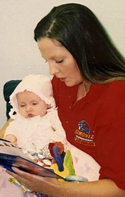 Me reading a book to my sweet baby girl!