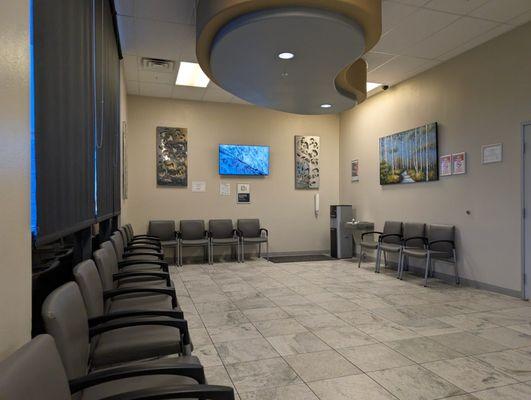 Huge wedding room, this is only half. I would say there's easily 50 chairs in the entire place.