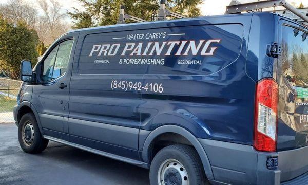 Look for Walter Carey's Pro Painting. Give us a call for complimentary estimate.