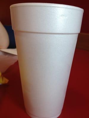 Generic Styrofoam cups. Ick.