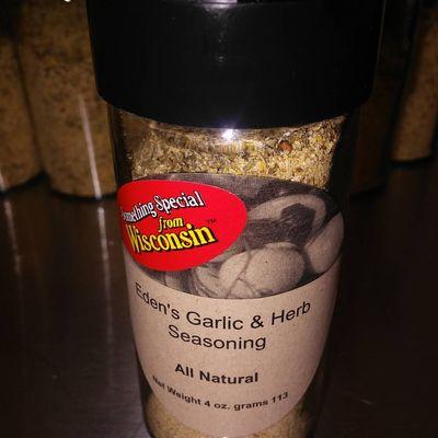 Eden's Garlic & Herb Seasoning all natural, with a hint of lemon