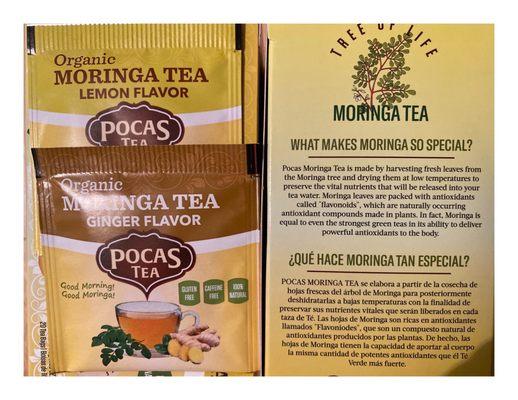 I find what I looking for! MORINGA TEA. Powerful Superfood .Energy & Mood Booster.Antioxidants.Natural Nutrition & Health Suplement.Great!