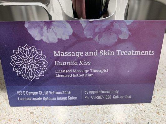 Huanita Kiss Business Card