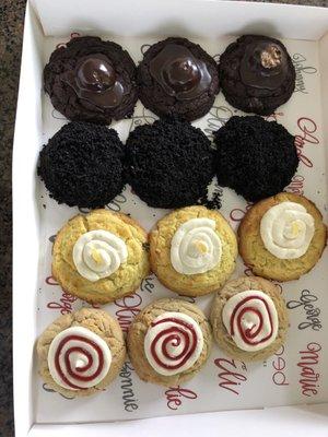 Marilyn (German Chocolate Cake), Eddy (Blackout Cake), Bonnie (Lemonhead), Marie (French Toast)