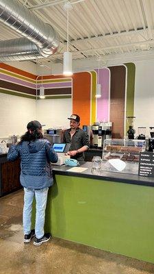 Chuck the owner, who is an awesome dude and the service counter.