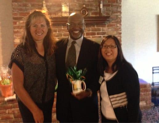 Me with Citrus Heights Regional Chamber President Christi Woodards and Ruth Artates after speaking on Social Media.