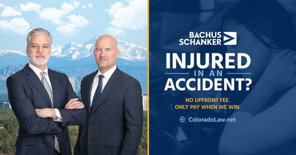 Bachus & Schanker Ad for accident injury cases.